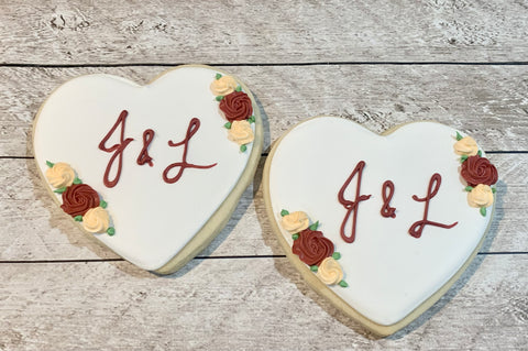 Floral Initial Heart # 1