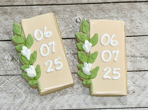 Floral Date Plaque